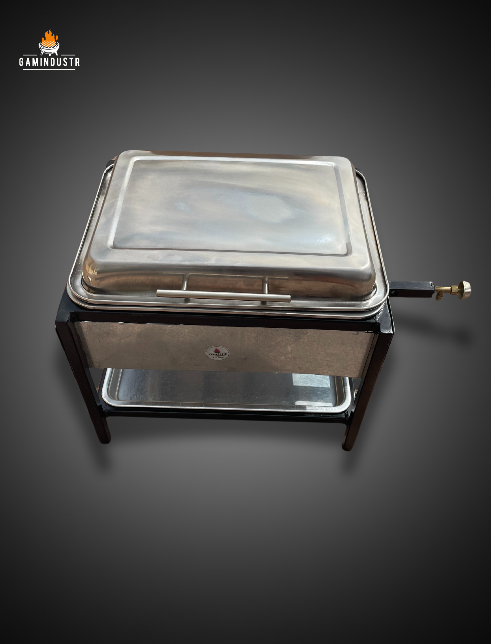 30x40cm  شواية المضبي اطباق ستانلس ستيل  بغطاء