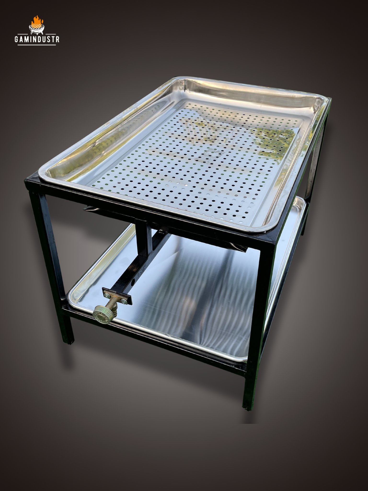 60x40cm شواية المضبي حوض ستيل مقاس