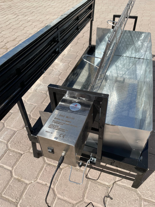 100x50cm شواية دوارة تعمل بالغاز و الفحم