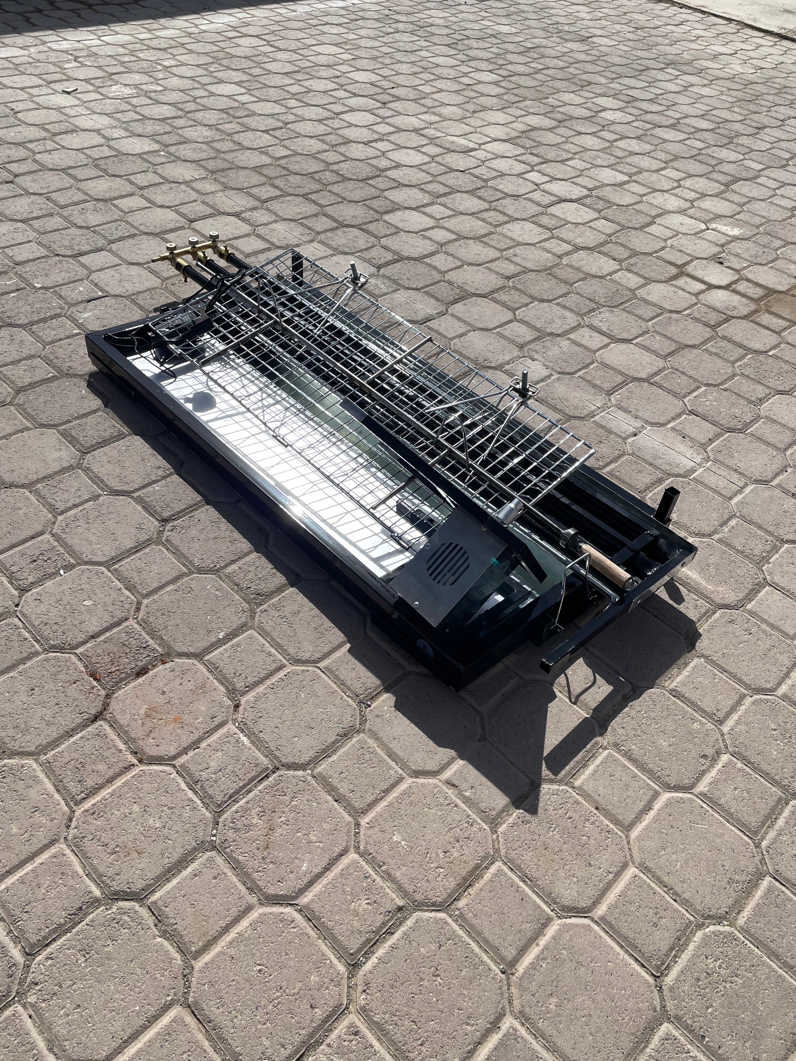 100x50cm شواية دوارة تعمل بالغاز و الفحم