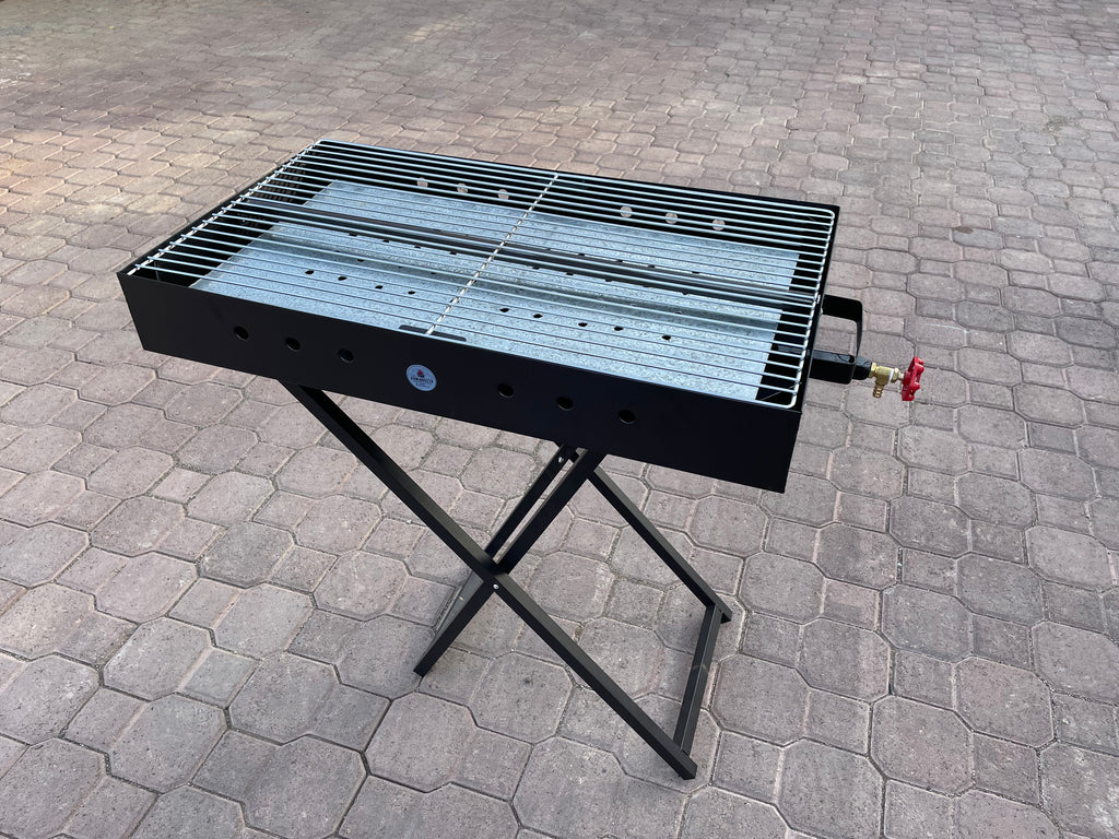 70x40cm  شواية المضبي تعمل بالغاز و الفحم قابلة للطي مقاس