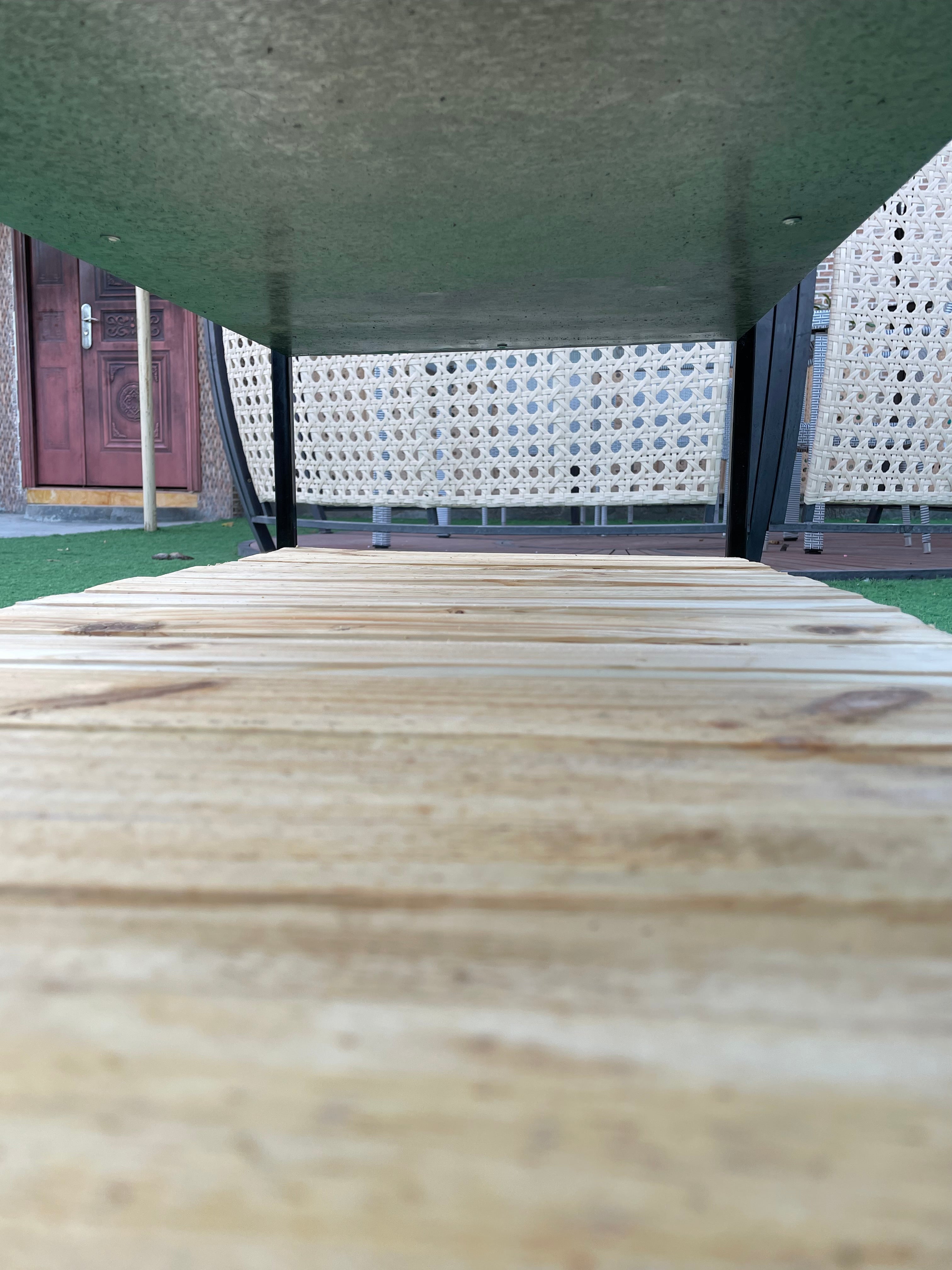 100x50cm شواية المضبي مع قاعدة من خشب الصنوبر مقاس