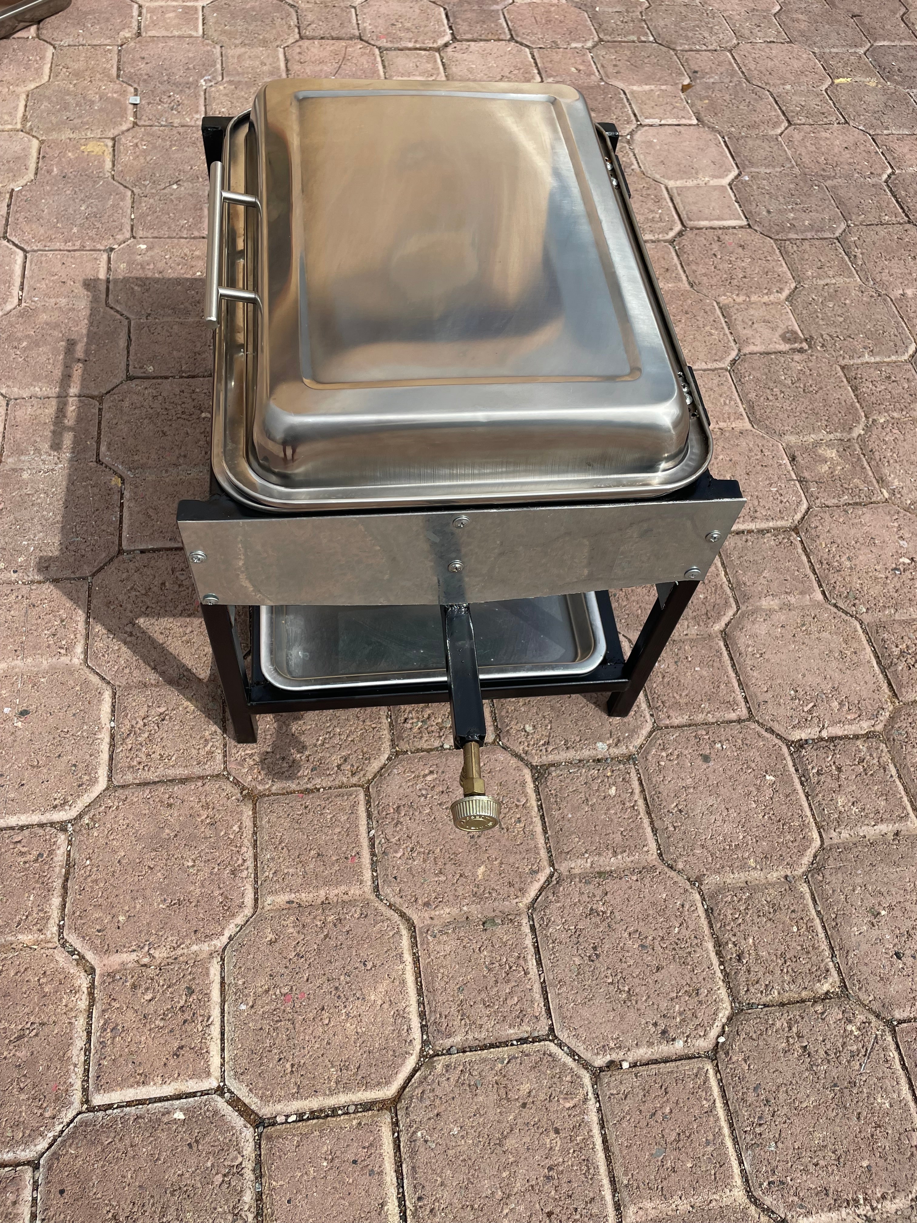 30x40cm  شواية المضبي اطباق ستانلس ستيل  بغطاء