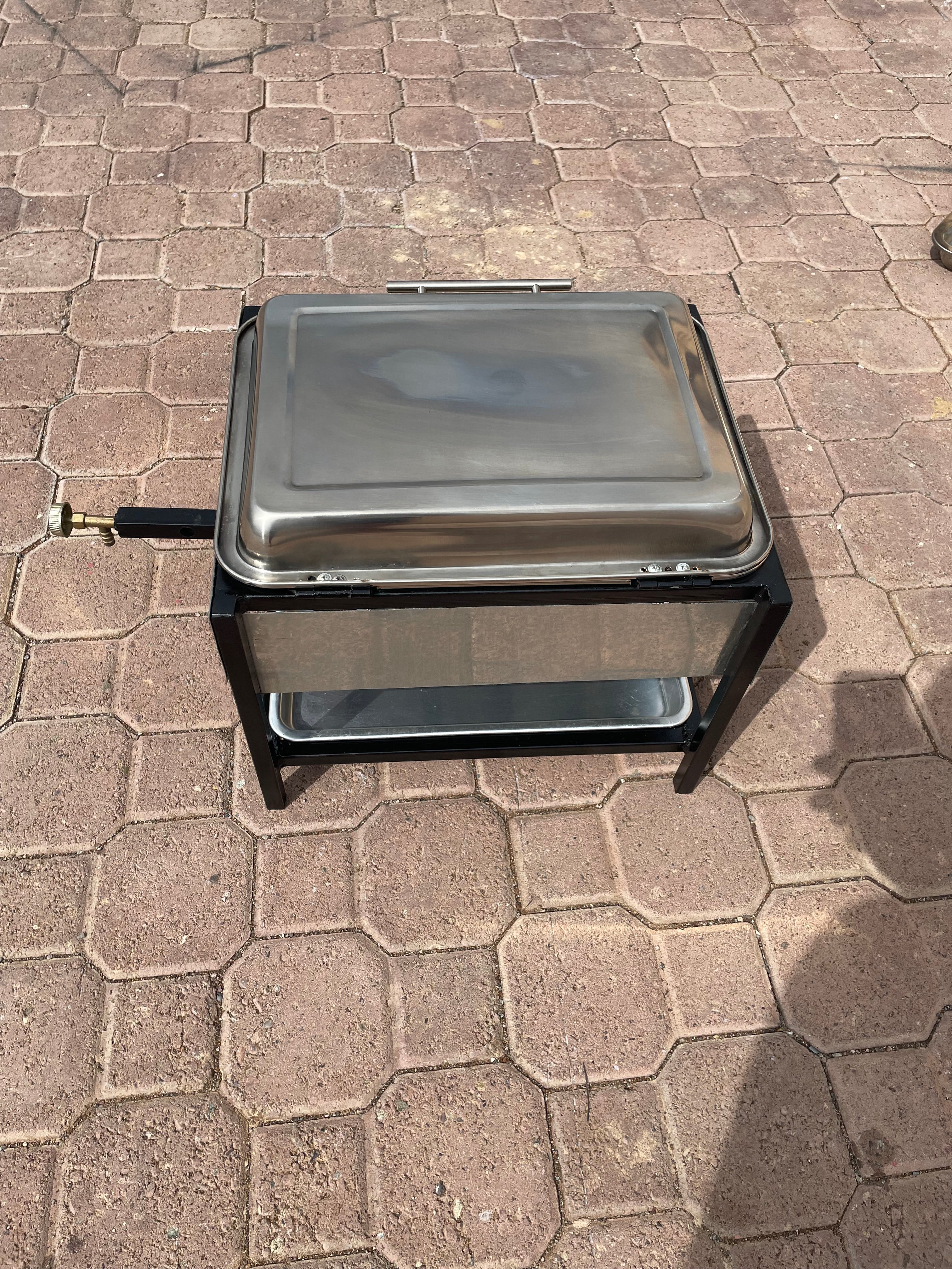 30x40cm  شواية المضبي اطباق ستانلس ستيل  بغطاء