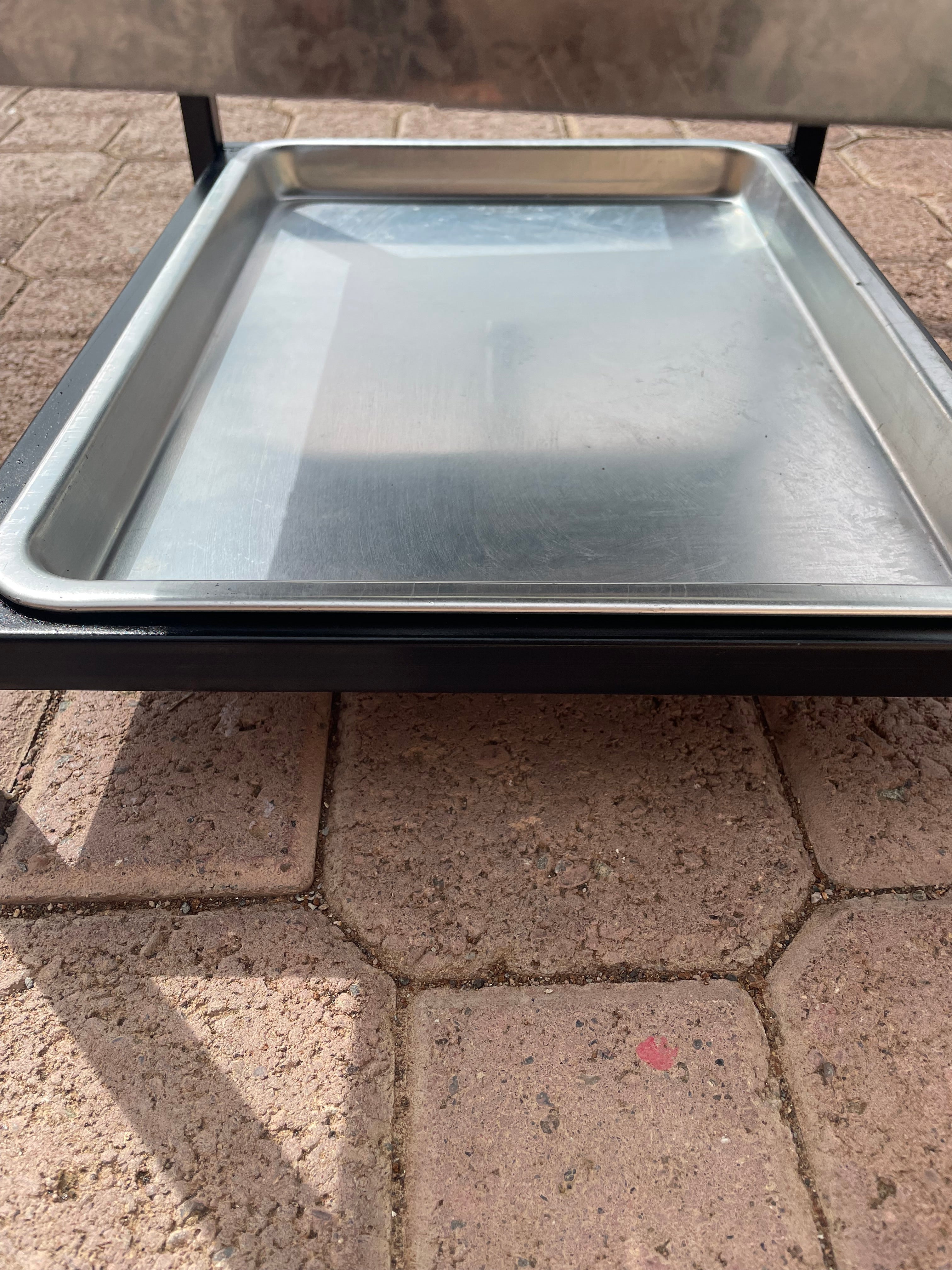 30x40cm  شواية المضبي اطباق ستانلس ستيل  بغطاء