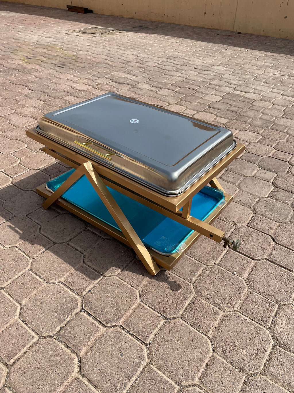 60x40cm  شواية المضبي اطباق ستانلس ستيل  بغطاء